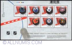 Image #1 of 63¢ 2013 - NHL Team logos souvenir sheet
