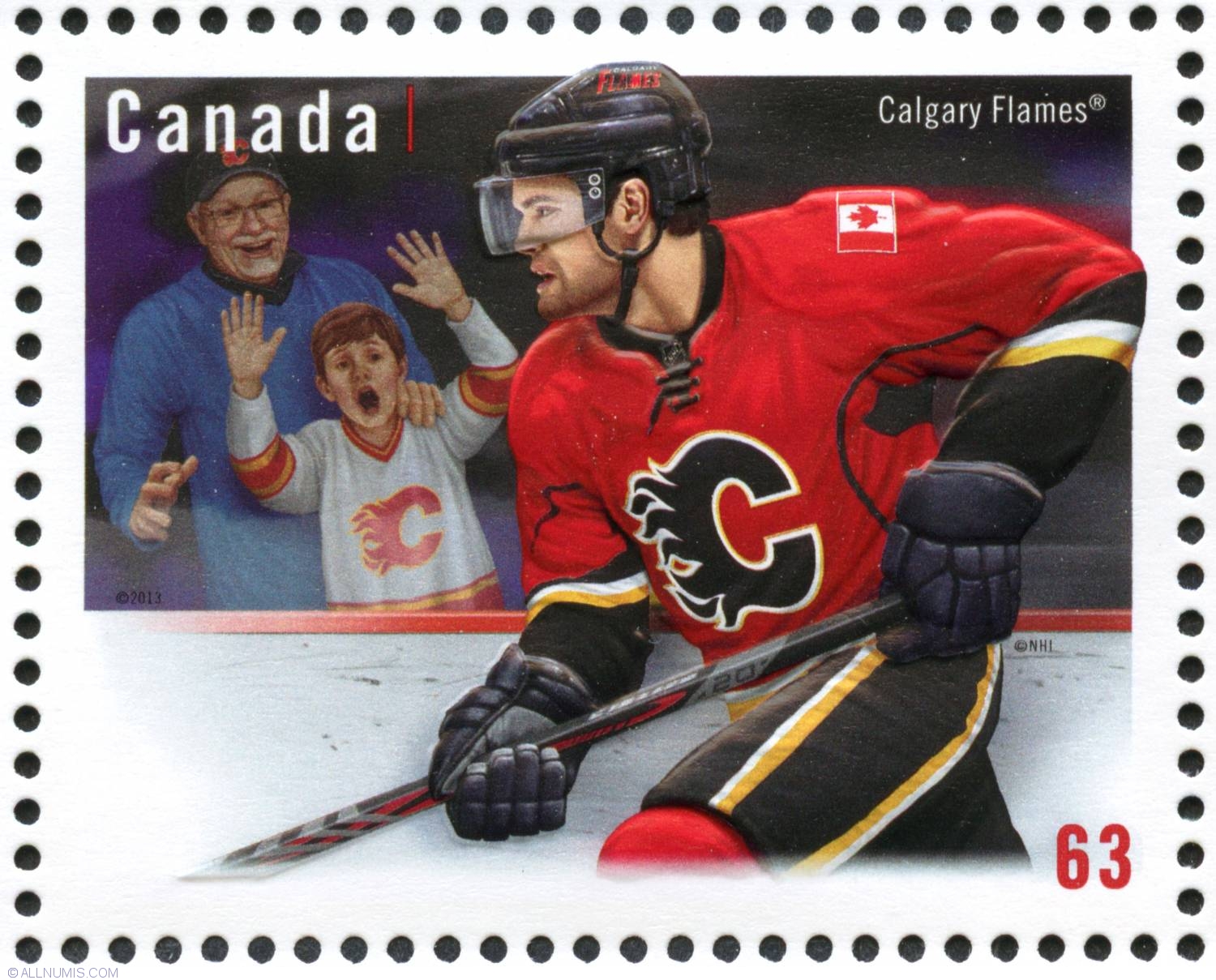 Vancouver Canucks - Canada Postage Stamp