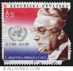 6,5Kn Admission of Croatia in the UN 1997