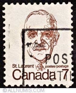 7¢ Louis Stephen St. Laurent 1974