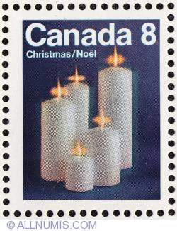 Image #1 of 8¢ Christmas candles 1972