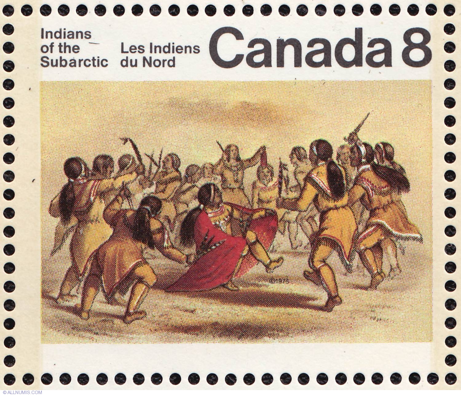 8-dance-of-the-kutcha-kutchin-1975-aboriginal-canada-stamp-3821