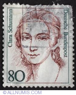 80 pfennig Clara Schumann 1986