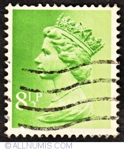 Image #1 of 8½P 1975 - Machin Queen Elizabeth II