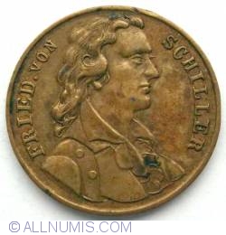 Johann Christoph Friedrich von Schiller 100th dead anniversary 1858