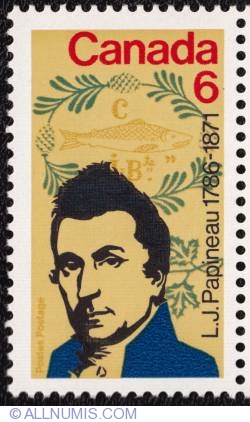 Image #1 of 6¢ 1971 - Louis Joseph Papineau, 1786-1871