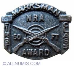 NRA 50 feet marksman award