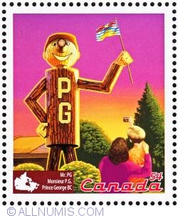 .54¢ Giant “log” man - Prince George 2009