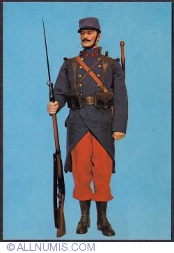 Paris-Invalides-Army museum 1914-18 French uniform-1970