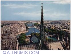 Paris-Seine from Notre Dame-1970