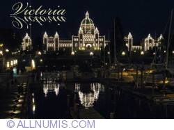 Victoria - Legislative buildings at night
