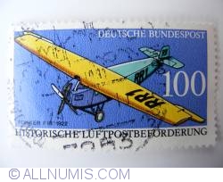 Image #1 of 100 Pfennig Fokker F III 1991