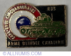 R35 – ARME BLINDEE CAVALERIE – CINQUANTENAIRE 1942-1992