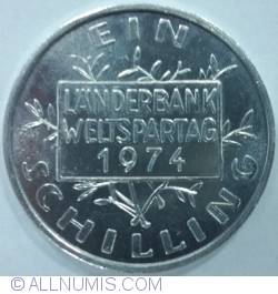 Image #1 of EIN SCHILLING - LÄNDER BANK WELTSPARTAG 1974