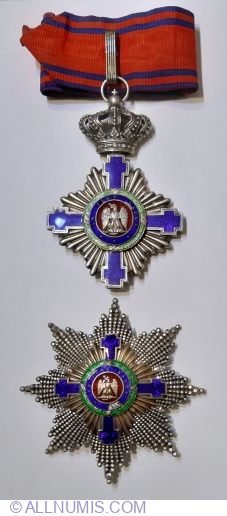 Ordinul Steaua  Romaniei in grad de Mare Ofiter  model 1 pt civili pe timp de pace 1