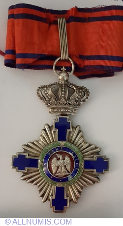 Ordinul Steaua  Romaniei in grad de Mare Ofiter  model 1 pt civili pe timp de pace 1