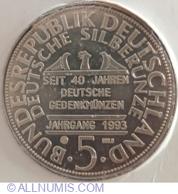 Deutsche Silberunze - Friedrich von Schiller, Seit 40 jahre - 1993
