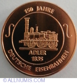 Image #2 of 140 Jahre Eisenbahn Württemberg  / 150 Jahre Eisenbahn in Deutschland Adler 1985