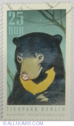 25 Pfennig 1970 - Sun Bear (Helarctos malayanus)