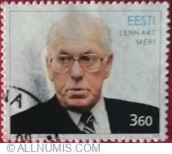 3,60 Kroon 1999 - 70th Birth Anniversary of President Lennart Meri (1929-2006)