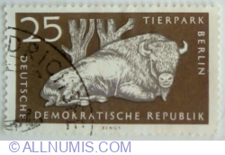 25 Pfennig 1956 - European Bison (Bos bonasus)
