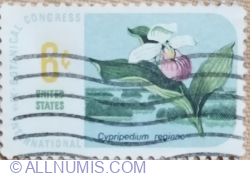 6 Cents 1969 - Showy Lady's-slipper (Cypripedium reginae)