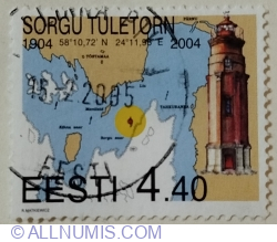 Image #1 of 4,40 kroon 2004 - Centenary of Sorgu Lighthouse, Gulf of Riga (1904)