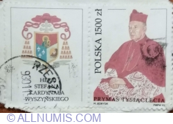 1.500 Zloty 1992 - Cardinal Stefan Wyszynski (1901-1981) with Label