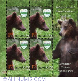 4 x 1.40 Lei - Ursul brun (Ursus arctos)