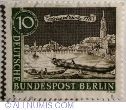 Image #1 of 10 Pfennig 1962 - Waisenbrücke (1783)