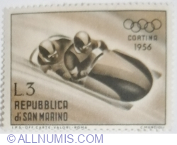 Image #1 of 3 Lire 1955 - Bobsleighing