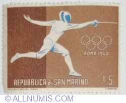 Image #1 of 5 Lire 1960 - Fencing