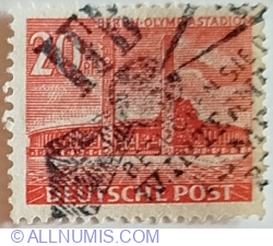 Image #1 of 20 Pfennig 1953 - Olympic Stadium, east entrance