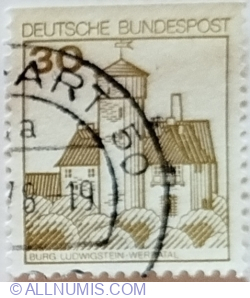 Image #1 of 30 Pfennig 1977 - Ludwigstein Castle, Werra valley