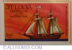 ½ Cent 1976 - "Hanna", American schooner