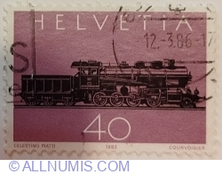 40 Centime 1982 - Steam Locomotive Type C 4/5 (1906)