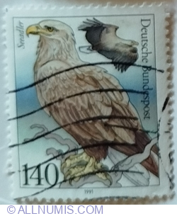 140 Pfennig 1991 - White-tailed Eagle (Haliaeetus albicilla)