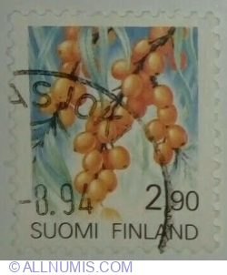 Image #1 of 2,90 Markka 1991 - Common Sea-buckthorn (Hippophae rhamnoides)