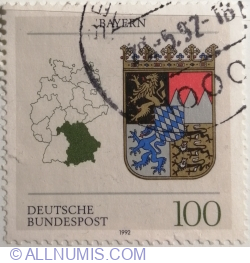 Image #1 of 100 Pfennig 1992 - Bayern Coat of Arms