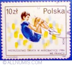 Image #1 of 10 zl 1987 - Mistrzostwo swiata w akrobatyce 1986 We Francji - Skok