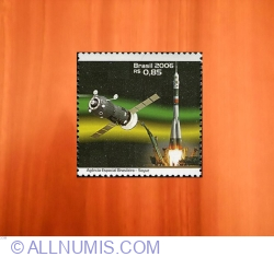 Image #2 of 0.85 Reals 2006 - Brazilian Space Agency Soyuz