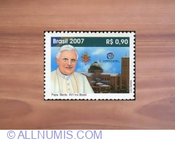 Image #2 of 0.90 Reals 2007 - Pope Benedict XVI