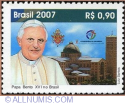 Image #1 of 0.90 Reals 2007 - Pope Benedict XVI