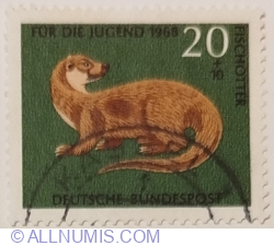 Image #1 of 20+10 Pfennig 1968 - Eurasian Otter (Lutra lutra)