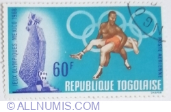 60 Francs 1968 - Wrestling