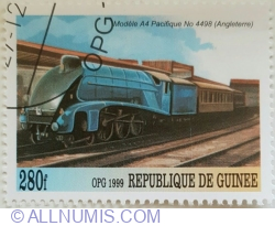 Image #1 of 280 Francs 1999 - Steam Locomotive « Pacific N° 4498 » - England