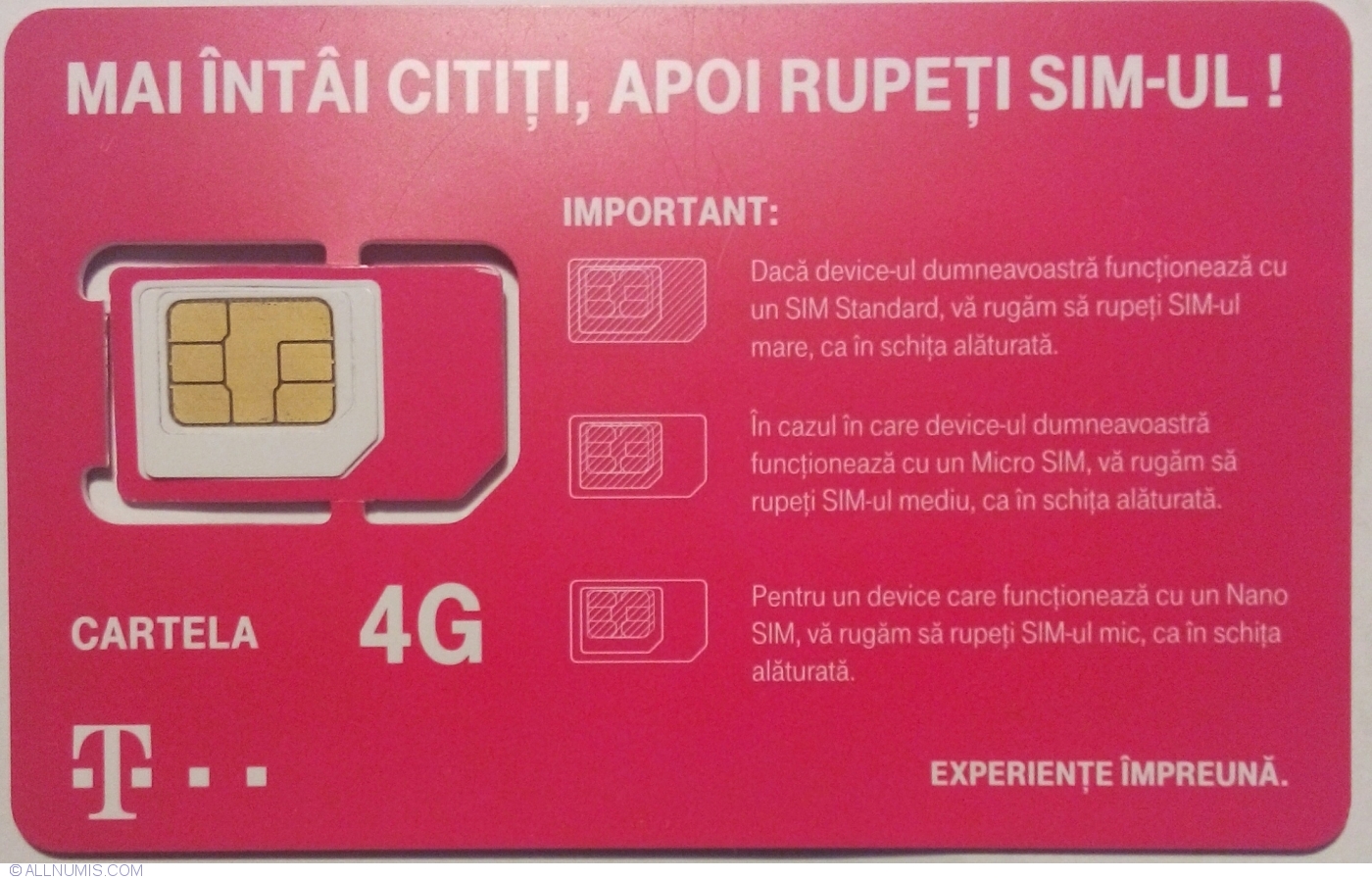 Вставьте SIM-карту Samsung.