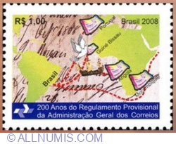 Image #1 of 1 Real 2008 - 200 Years of the Provisional Regulation of the General Post Administration
