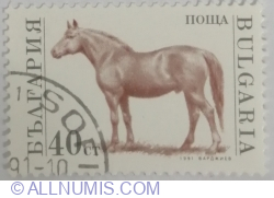 Image #1 of 40 Stotinka 1991 - Horse (Equus ferus caballus)