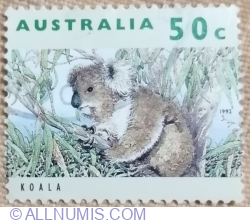 Image #1 of 50 Cents 1992 - Koala (Phascolarctos cinereus)